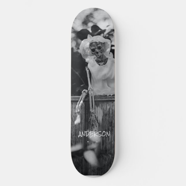 Skateboard Skeleton Black Skeleton Halloween  (Anverso)