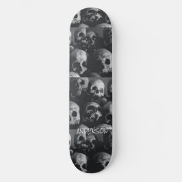 Skateboard Skeleton Black Skeleton Skulls Halloween