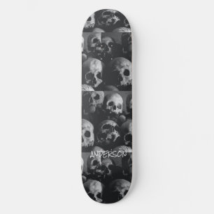 Skateboard Skeleton Black Skeleton Skulls Halloween