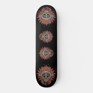 Skateboard Skeleton Chief Skeletboard nativo americano
