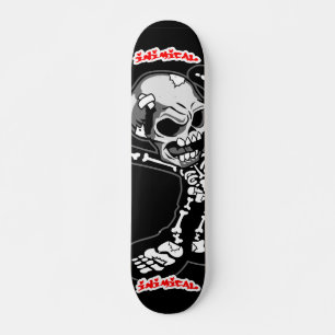 Skateboard Skeleton de cráneo inimético