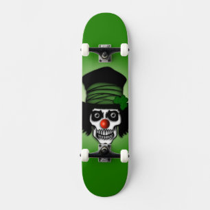 Skateboard Skeleton Irlandés Clown Green