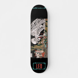 Skateboard Skeleton personalizado de Samurai japonés