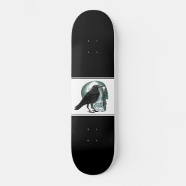 Skateboard Skeleton Raven Skeleton Key Black