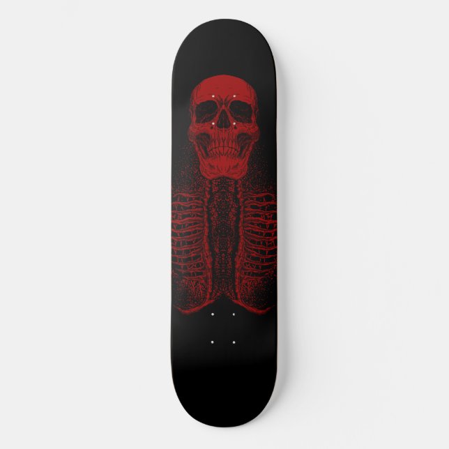 Skateboard Skeleton Red Skull (Anverso)