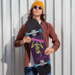 SKATEBOARD SKELETON SKATEBOARDING 'BONE TO BE WILD'<br><div class="desc">PLANCHA DE ESQUELETON EN LA PARTE SUPERIOR</div>