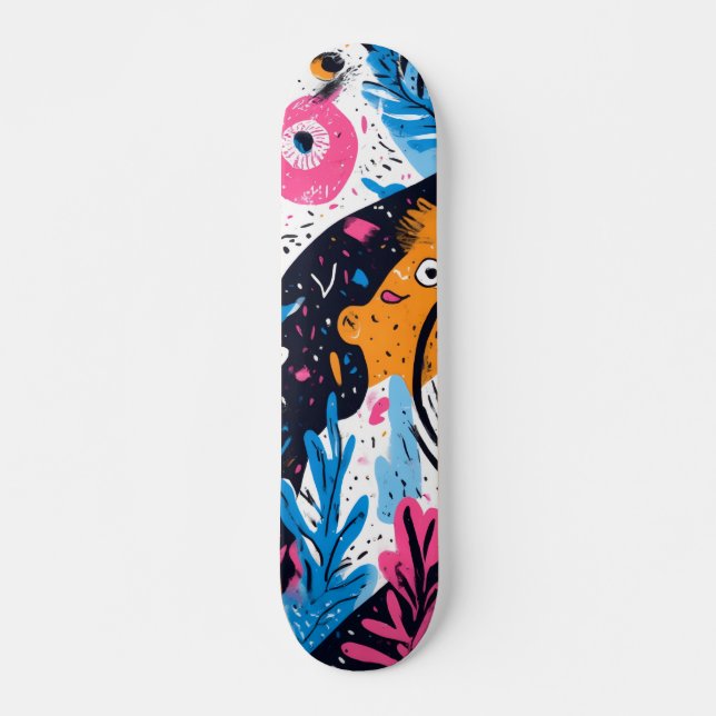 Skateboard Skin Style, brillante brillante brillante (Anverso )