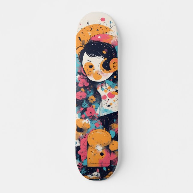 Skateboard Skin Style, brillante brillante brillante (Anverso )