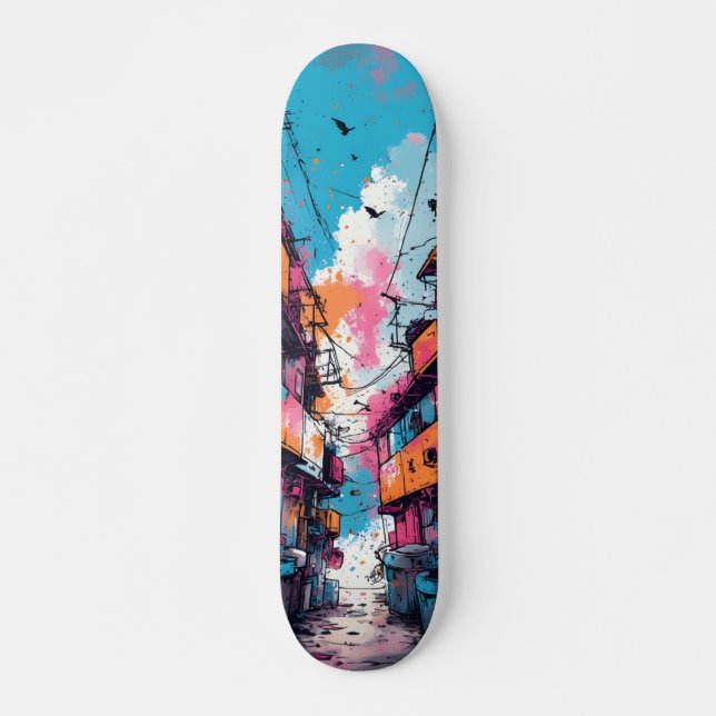 Skateboard Skin Style, brillante brillante brillante (Anverso )
