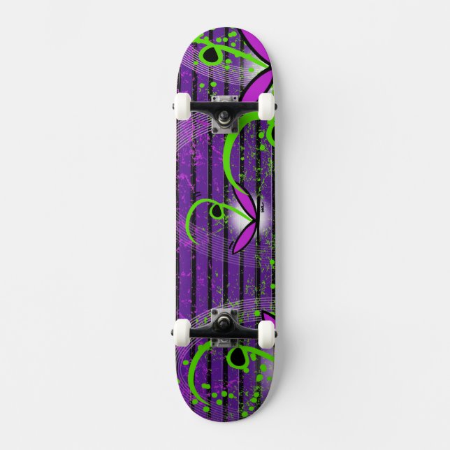 Skateboard SklinesArt – Logotipo Audaz (Anverso)