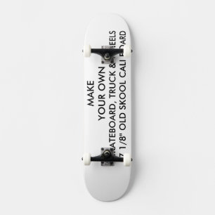 Skateboard Skool viejo de encargo 8,5" monopatín, camiones y