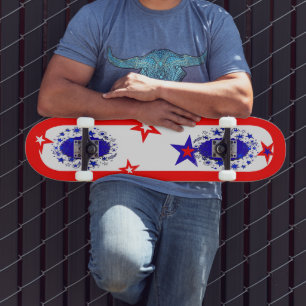 Skateboard Skopje azul rojo