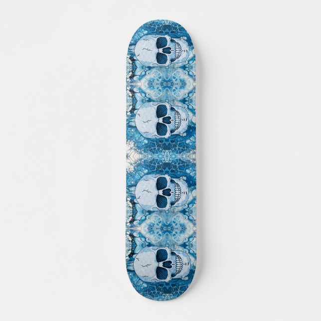 Skateboard Skull azul de Guay (Anverso )