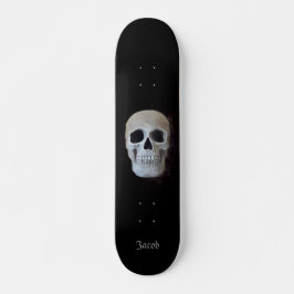 Skateboard Skull Black And White Gothendy Art Design