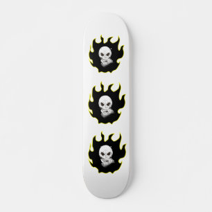 Skateboard Skull Flame Skatebot