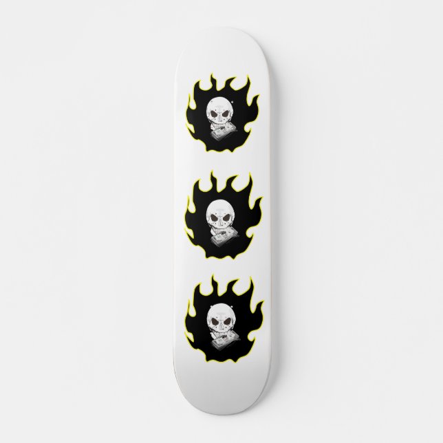 Skateboard Skull Flame Skatebot (Anverso )
