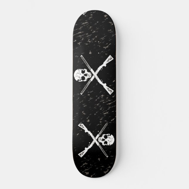 Skateboard Skull & Guns de Bradley Boness (Anverso)