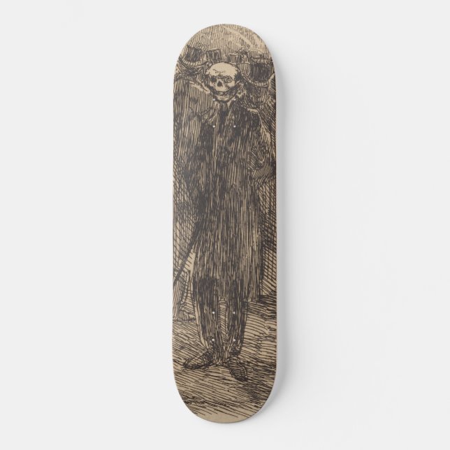 Skateboard Skull in the Crowd (by Albert Besnard) (Anverso)