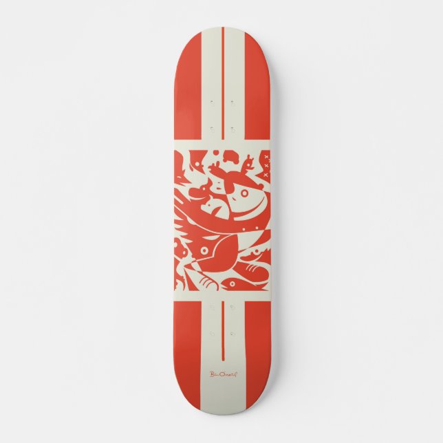 Skateboard Skyboard Animal Farm Rojo (Anverso )