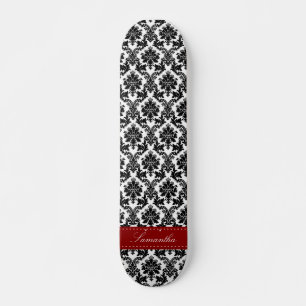Skateboard Skyboard Black Damask Lace Broquade Old School