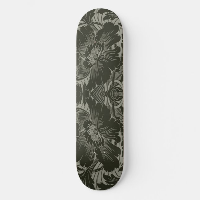 Skateboard Skyboard Black Flower (Anverso)
