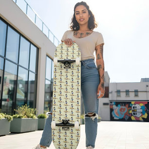 Skateboard Skyboard blanco de nieve