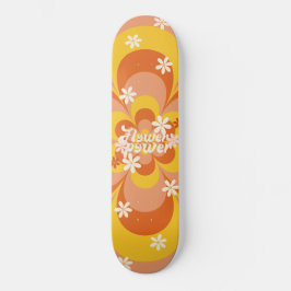Skateboard Skyboard de alimentación de flor retro de Guay Gro