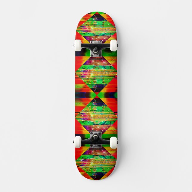 Skateboard Skyboard de efecto de diamante 3D (Anverso)