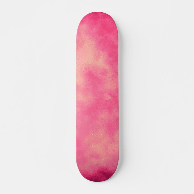 Skateboard Skyboard de efecto de nube de arena rosa (Anverso )