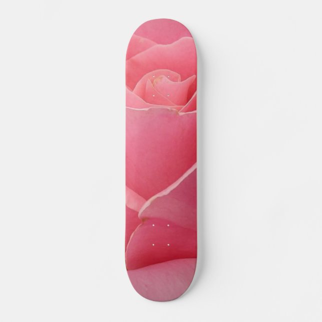 Skateboard Skyboard de flores rosadas (Anverso)