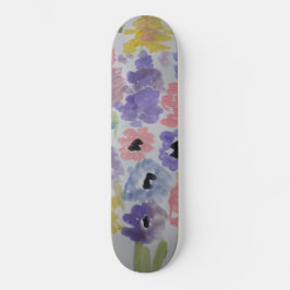 Skateboard Skyboard de flores silvestres de verano
