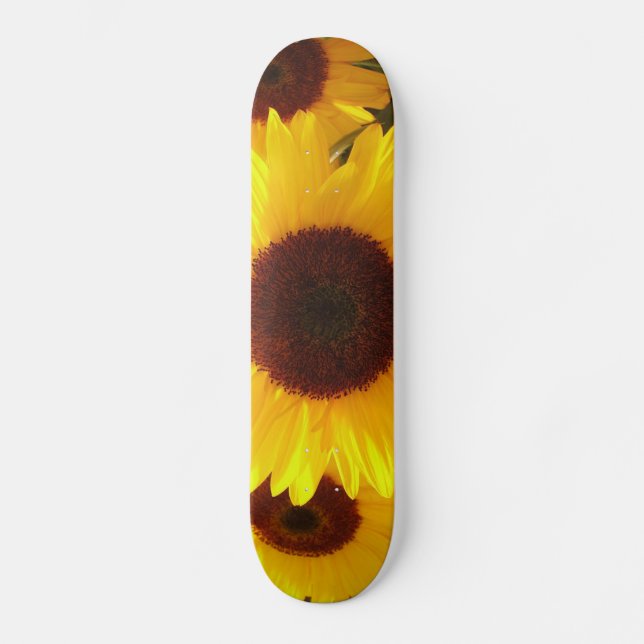 Skateboard Skyboard de girasoles (Anverso)