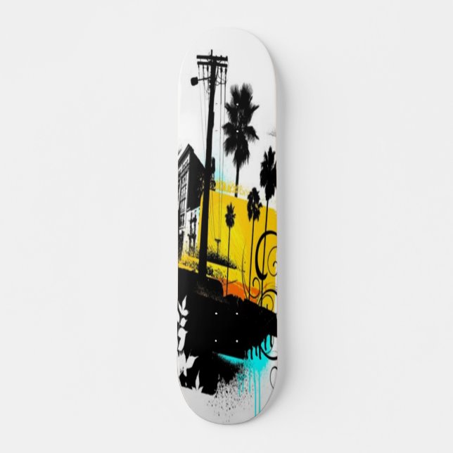 Skateboard Skyboard de la ciudad de verano (Anverso )