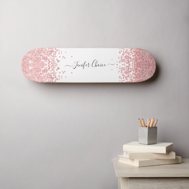 Skateboard Skyboard de nombres personalizados de degradado ro (Arte de pared (horz))
