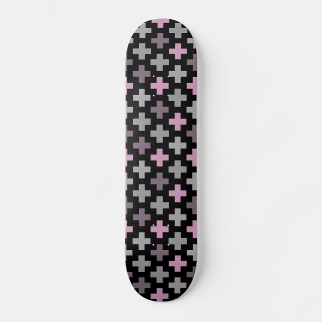 Skateboard Skyboard de patrón cruzado sin problemas (Anverso)