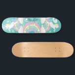 Skateboard Skyboard de Unicornio Arcoiris verde azulado<br><div class="desc">La tabla de patinaje de Unicorn se presenta con un fondo verde azulado y arcos y unicornios coloridos listos para su personalización. ✔ NOTA: ¡SÓLO CAMBIA LAS ÁREAS DE PLANTILLA NECESARIAS! 😀 Si es necesario, puede eliminar el texto y empezar a agregar de nuevo el texto y la fuente que...</div>