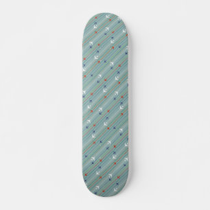 Skateboard Skyboard del patrón del avión retro