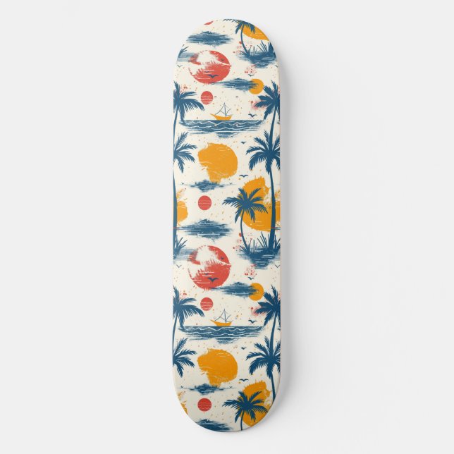 Skateboard Skyboard diseñado por Guay Summer Beach (Anverso)