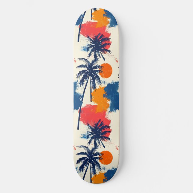 Skateboard Skyboard diseñado por Guay Summer Beach (Anverso)