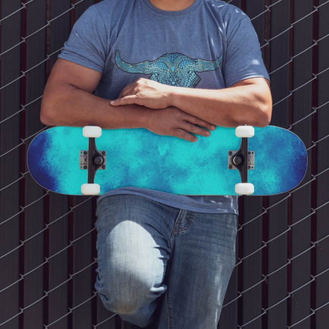 Skateboard Skyboard efecto de la nube azul (Exterior 3)
