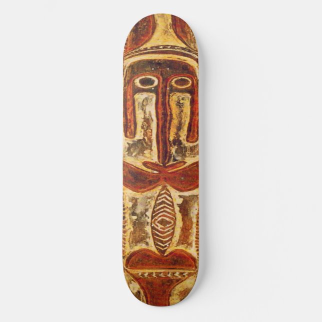 Skateboard Skyboard Maorí Tribal Shield (Anverso)
