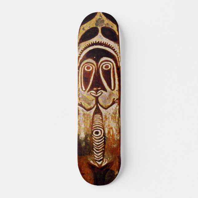 Skateboard Skyboard Maorí Tribal Shield (Anverso )