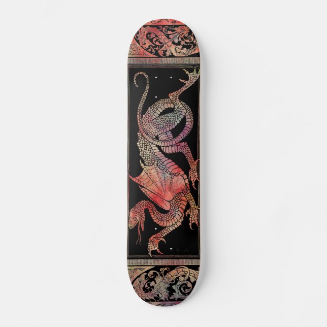 Skateboard Skyboard Pink Marble Dragon (Anverso)