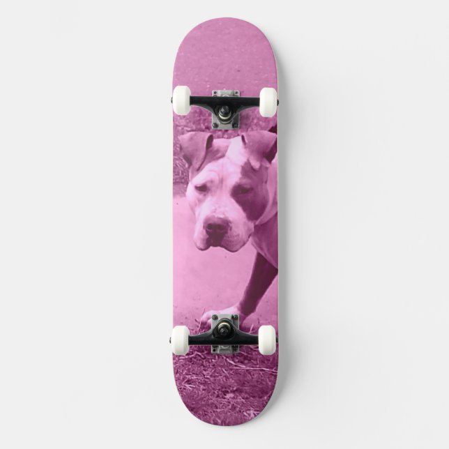 Skateboard Skyboard Pit Bull Rosa (Anverso)