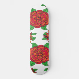 Skateboard Skyboard Red Hot Flower