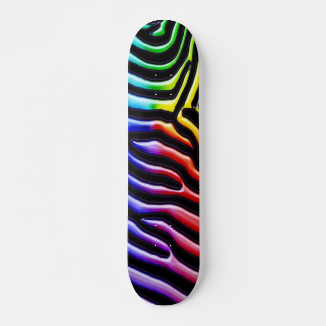 Skateboard Skyboard Retro Zebra 1 (Anverso )
