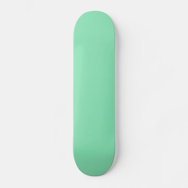 Skateboard Skyboard verde de menta sólida (Anverso)