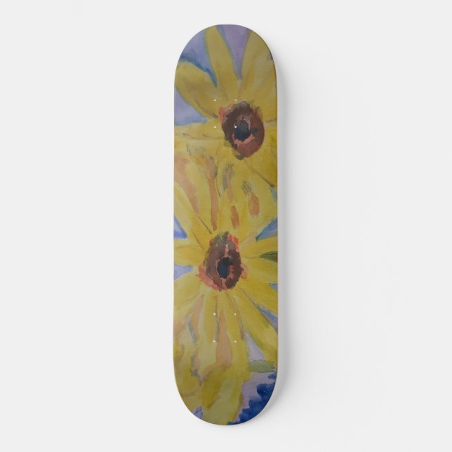 Skateboard Skyboard Yellow Sunflowers (Anverso)