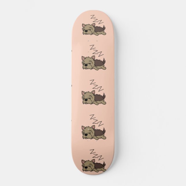 Skateboard Sleeping Yorkshire Terrier Dog Lover ZZZ Pet Owner (Anverso)