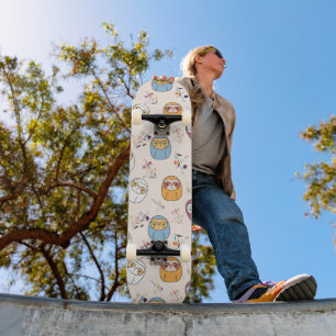 Skateboard Sleepy Sloth